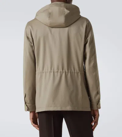 Thom Sweeney Wool Field Jacket In Grey