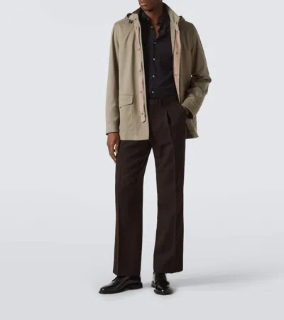 Thom Sweeney Wool Field Jacket In Grey