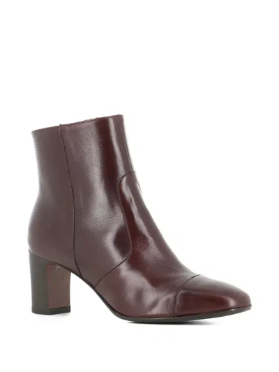 Tassinari 65mm Leather Boots In Brown