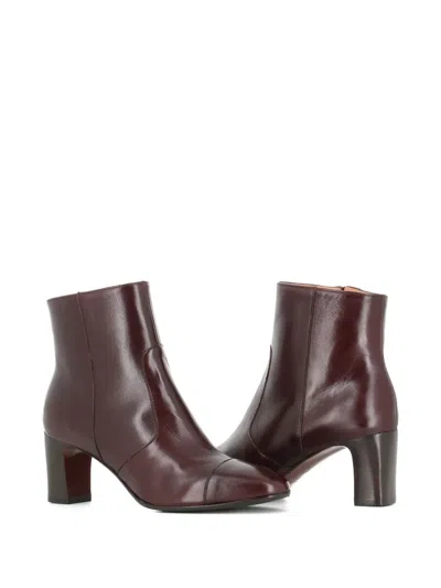 Tassinari 65mm Leather Boots In Brown