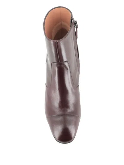 Tassinari 65mm Leather Boots In Brown