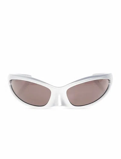 Balenciaga Acetate Sunglasses In Grey