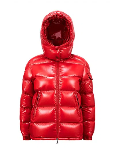 Moncler Maire Short Down Jacket Red In Red