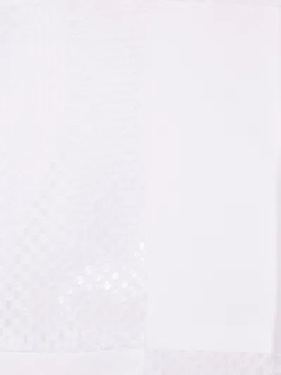 Comme Des Garçons Homme Deux Cotton Shirt W/ Mesh Inserts In White