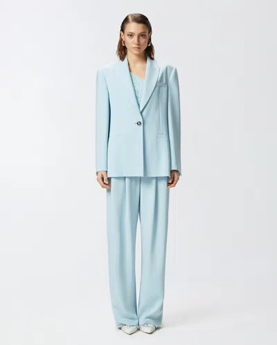 Pinko Cady Single-breasted Jacket In Crystal Blue