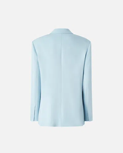 Pinko Cady Single-breasted Jacket In Crystal Blue