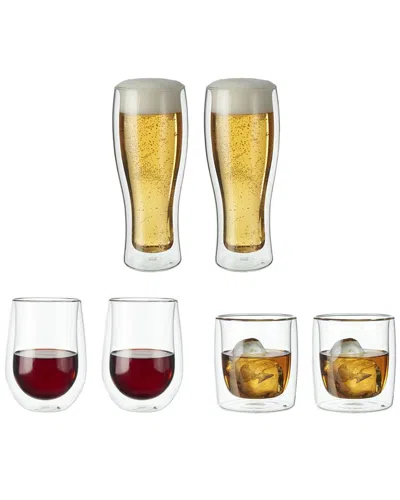 Zwilling J.a. Henckels Zwilling Sorrento 6pc Double-wall Entertaining Glassware Set