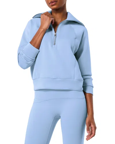 Spanx Airessentials Half Zip In Hydrangea