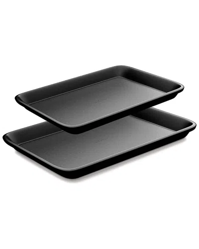Nutrichef Nonstick Cookie Sheet Baking Pan In Black