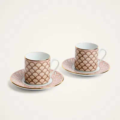 La Doublej Impero Espresso Cup Set Of 2 In Odysseus Dusty Pink