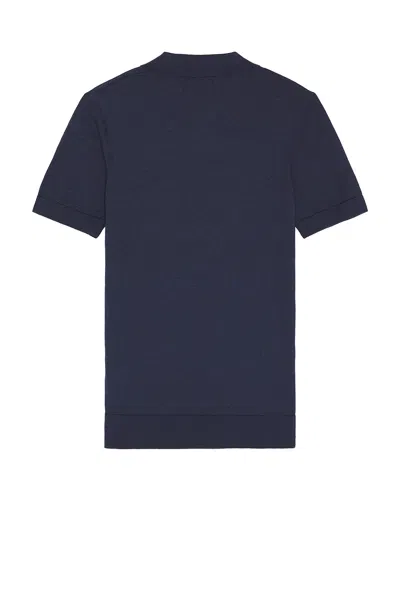 Barbour Buston Knit Polo In Navy