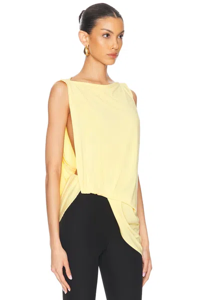 Jacquemus Le Haute Peplo Top In Yellow
