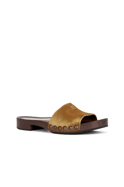 Miu Miu Women Leather Sandals In Multi