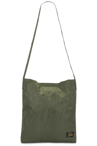 Needles Python Jacquard Book Bag In Olive