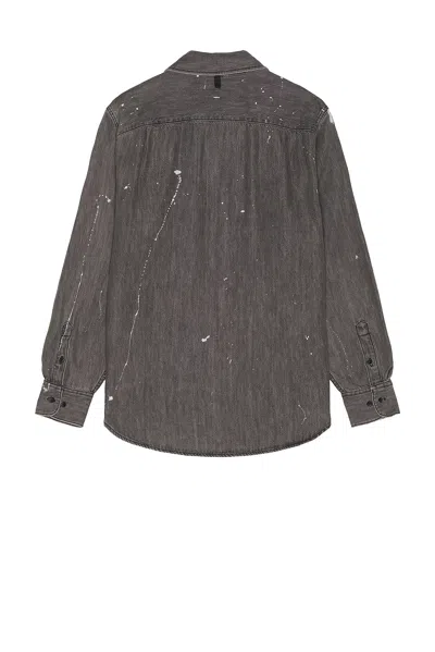 Rag & Bone Denim Matthew Shirt In Panited Charcoal