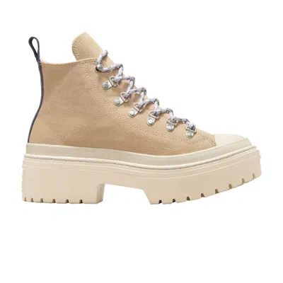 Pre-owned Converse Wmns Chuck Taylor All Star Lugged Heel Platform Waterproof High 'warm Quarry' In Tan