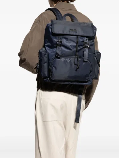 Paul & Shark Multi-pocket Backpack In Blue