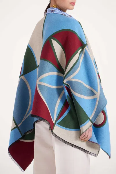 La Doublej Poncho In Eclipse Placee