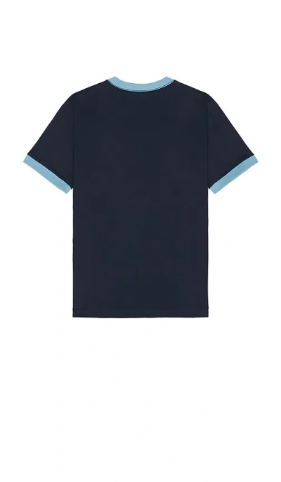 Xlarge Store Address Ringer Tee In Navy