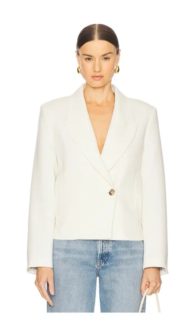 Citizen Of Humanity Coren Cropped Blazer In Cream In White