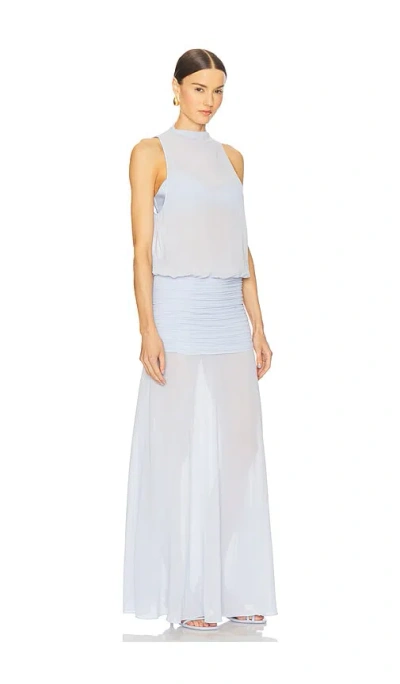 Ser.o.ya Cherry Maxi Dress In Ice Blue