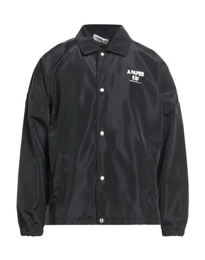 A Paper Kid Woman Jacket Black Size Xl Polyester In Black