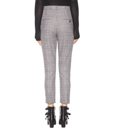 Shop Isabel Marant Katja Wool-blend Cropped Trousers In Ecru