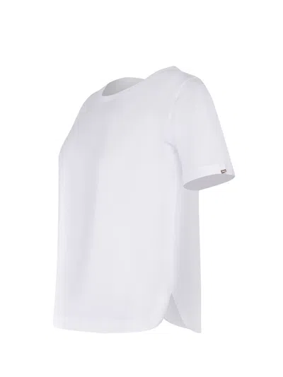 Herno T-shirt With Side Slits Button Details