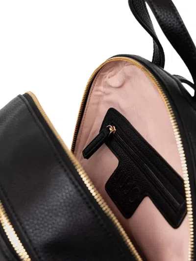 Liu •jo Embossed Logo Backpack In Black
