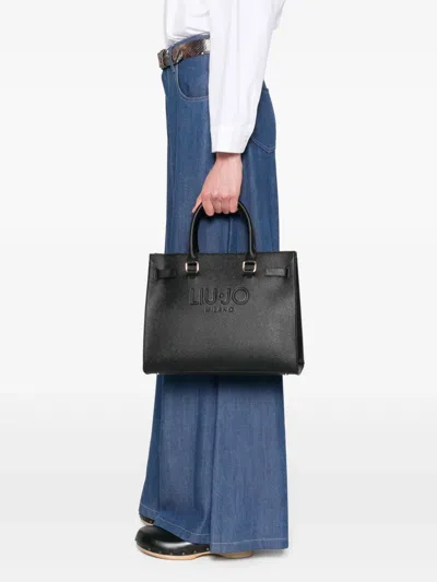 Liu •jo Liu Jo Halona Vegan Leather Handbag In Black In 黑色