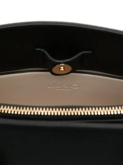 Liu •jo Liu Jo Halona Vegan Leather Handbag In Black In 黑色