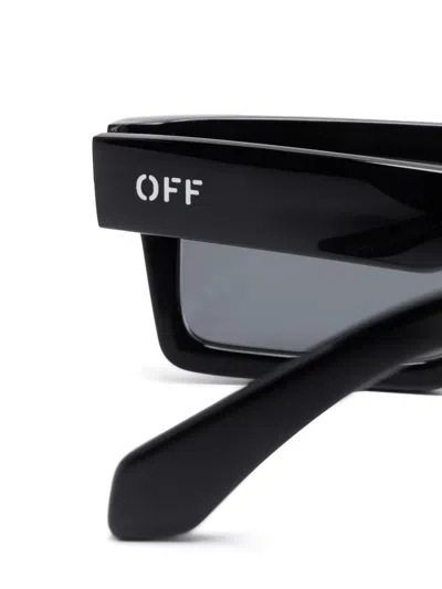 Off-white Eyewear Logo-print Sunglasses In 黑色