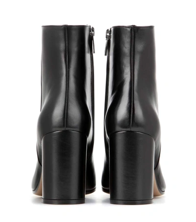 Shop Gianvito Rossi Leather Ankle Boots