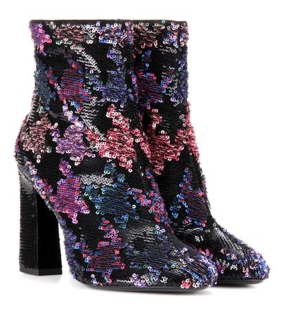 Roger Vivier Bootie Chunky Sequin-embellished Ankle Boots In Multicoloured