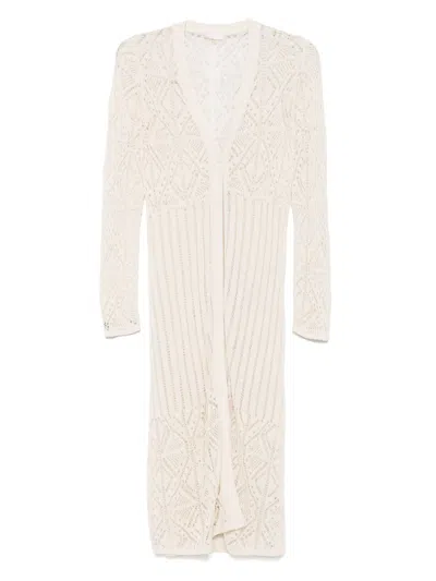 Liu •jo Openwork Cardigan In 中性色