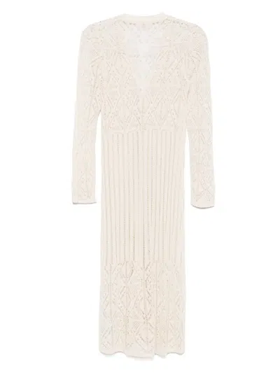 Liu •jo Openwork Cardigan In 中性色