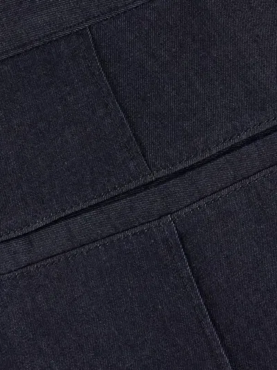 Alexander Mcqueen Tailored Shorts With Back Pockets And Belt Loops In 蓝色