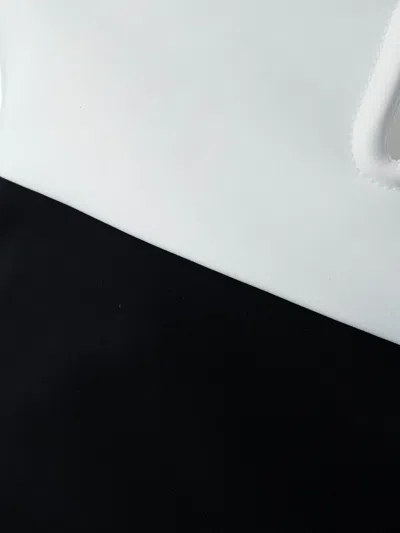 Chiara Boni La Petite Robe Color Blocked Square Neck Midi Dress In Multi