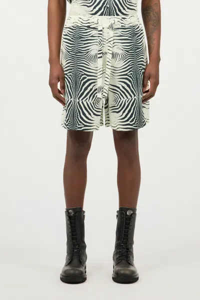 Roberto Cavalli Zebra-print Shorts In White
