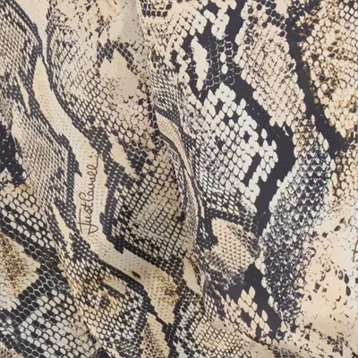 Roberto Cavalli Hooded Jacket With Python Print In Corteccia