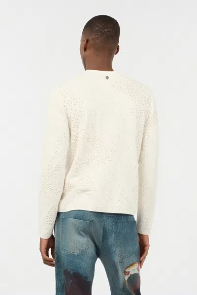 Roberto Cavalli Top With Python Motif In Ivory