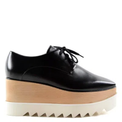 Stella Mccartney Elyse Platform Lace-up Shoes In Black