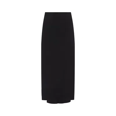 Jacquemus Floor-length Viscose Blend Skirt In Black
