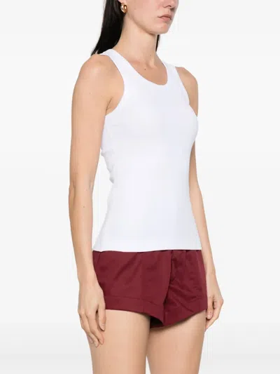 Fiorucci Angel Patch Ribbed Tank Top In White