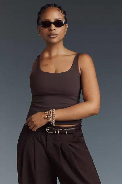 Susana Monaco Essential Everyday Tank Top In Brown