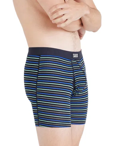Saxx Vibe Extra Super Soft Boxer Briefs In Gents Stripe-sport Blue
