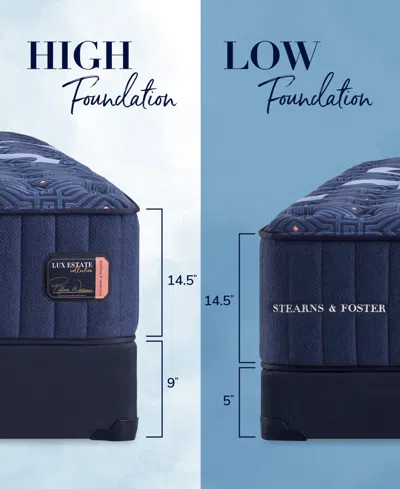 Stearns & Foster Lux Estate 14.5" Medium Tight Top Innerspring Luxury Mattress Set- Queen Split In No Color