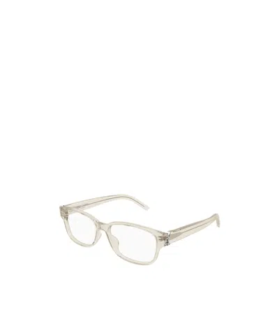 Saint Laurent Square Frame Mirror In White
