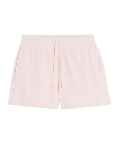 Maison Kitsuné Baby Fox Patch Regular Jog Shorts In Rosewater