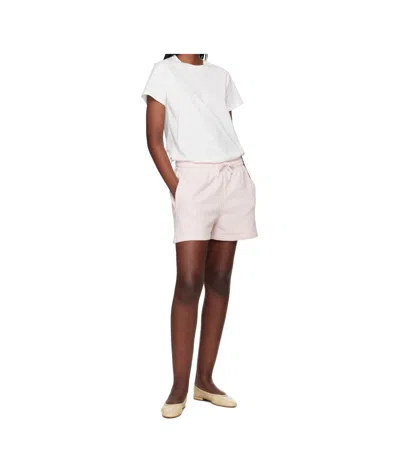 Maison Kitsuné Baby Fox Patch Regular Jog Shorts In Rosewater